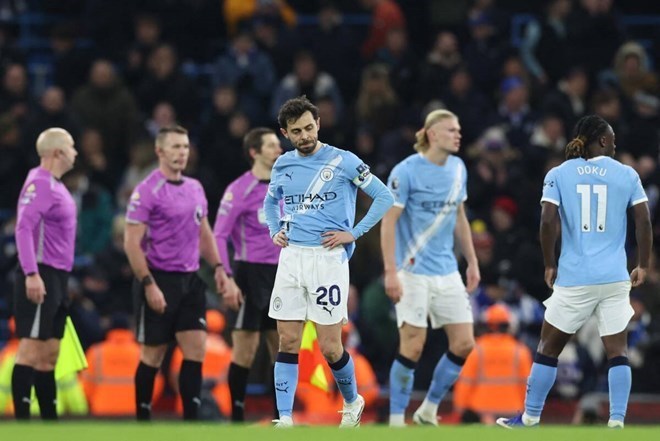 Cơ hội để Man City lật kèo là không cao.  Ảnh: AFP