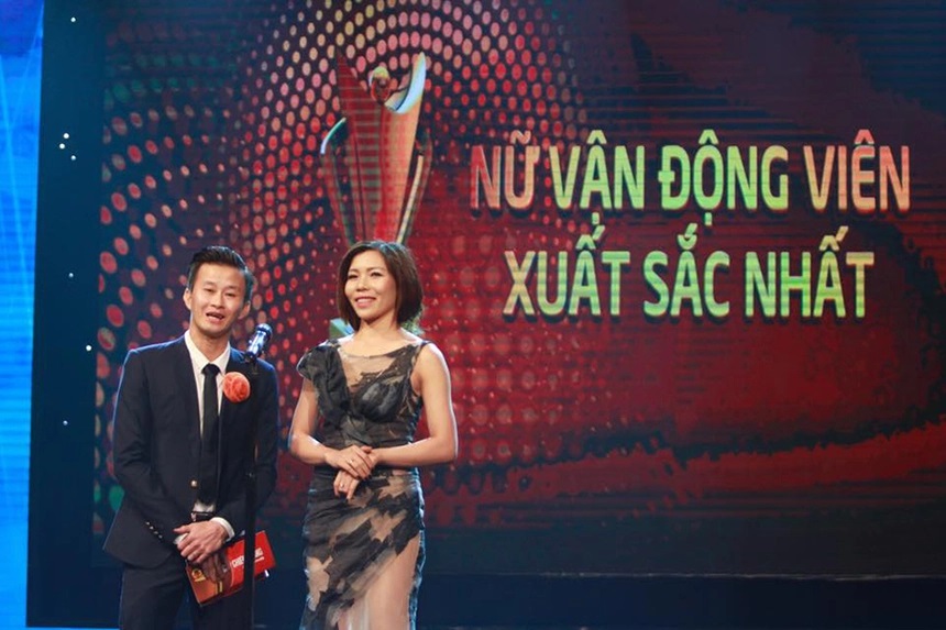 Vũ Thị Hương từng tham gia là khách mời trao thưởng tại Cúp Chiến thắng năm 2015. Ảnh: Ban tổ chức Cúp Chiến thắng