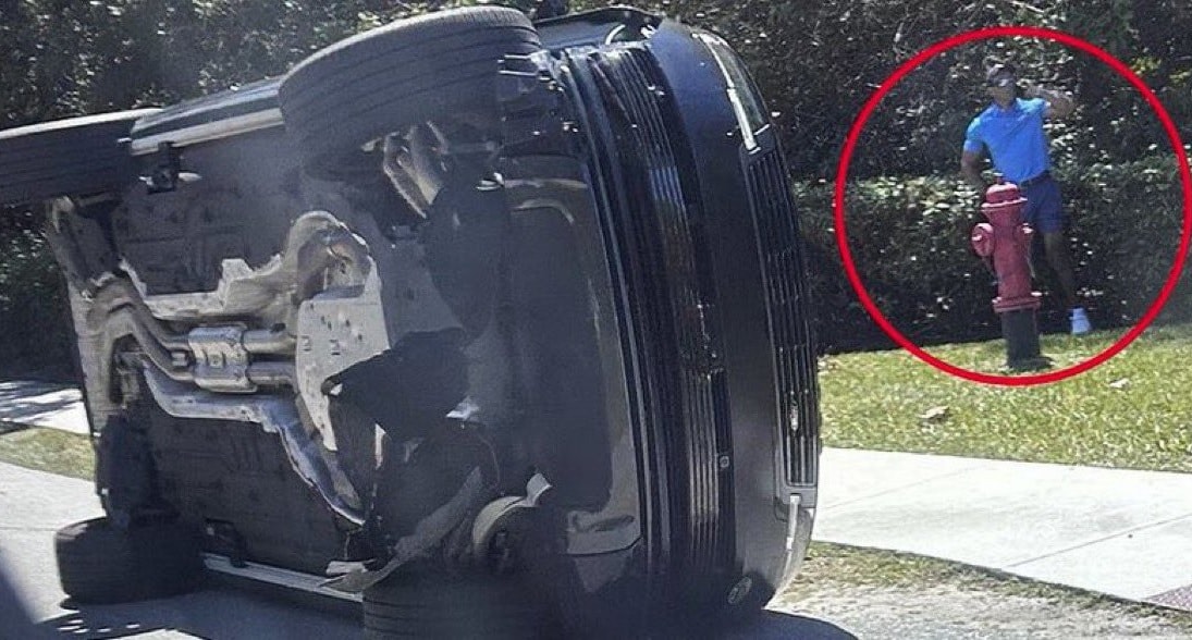 Tiger Woods bị bắt trong vụ tai nạn xe hơi2