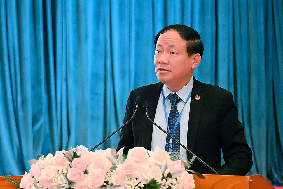 Chủ tịch UBND tỉnh Gia Lai Phạm Anh Tuấn phát biểu. Ảnh: BTC