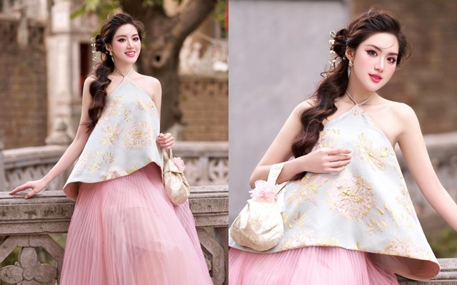 Hoa hậu Phan Phương Oanh trong bộ ảnh đời thường. Ảnh NVCC