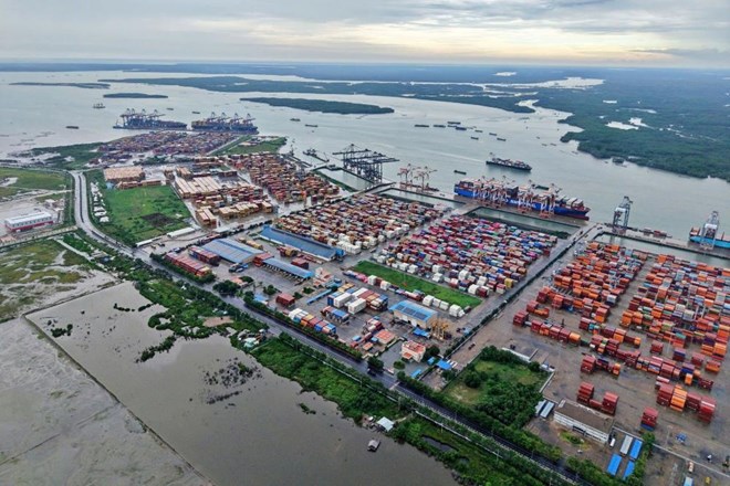 Cảng Cái Mép (TPHCM). Ảnh: Anh Tú