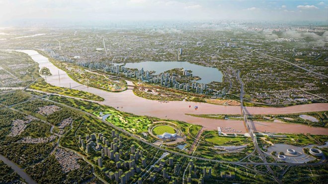 Đánh thức giấc mơ đô thị ven sông Hồng