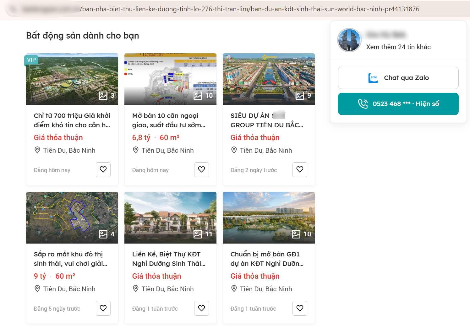 Nhưng trên web rao bán bất động sản đã có hàng loạt bài đăng về căn ngoại giao, mời chào đặt cọc, giữ chỗ tại dự án. Ảnh: PV