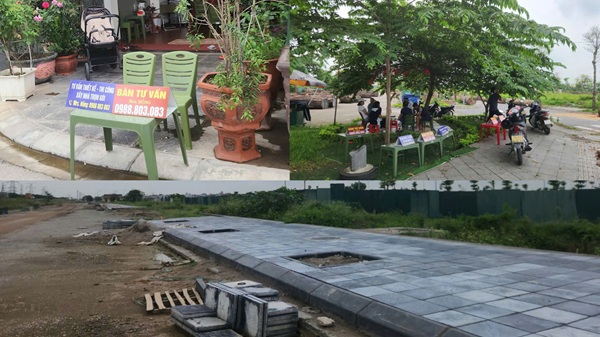 Đất tái định cư ở Thư Lâm bị môi giới chào bán. Ảnh: Minh Hạnh