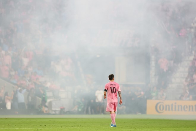 Viễn cảnh Messi rời MLS không còn xa.  Ảnh: AFP