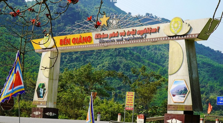 Xã Bến Giằng được sáp nhập từ 3 xã Tà Pơơ, Tà Bhing, Cà Dy. Ảnh: Mạnh Cường. ben-giang-ok.jpg