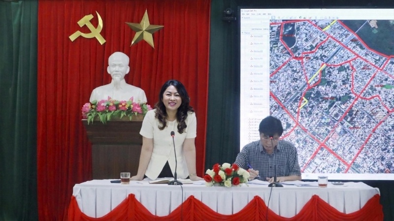Bà Nguyễn Thị Thu Lan - Bí thư Đảng ủy phường Tam Kỳ, Đà Nẵng nhấn mạnh sắp xếp khối phố theo hướng giảm đầu mối, giữ đồng thuận trong dân. Ảnh: Tuấn Kiệt