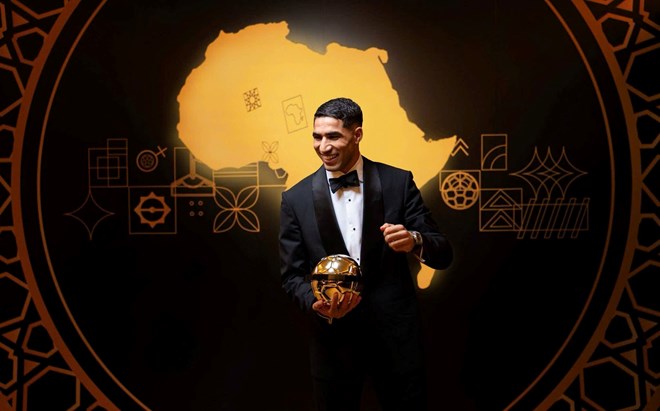 Achraf Hakimi là cầu thủ nổi bật nhất của tuyển Maroc hiện tại. Ảnh: CAF