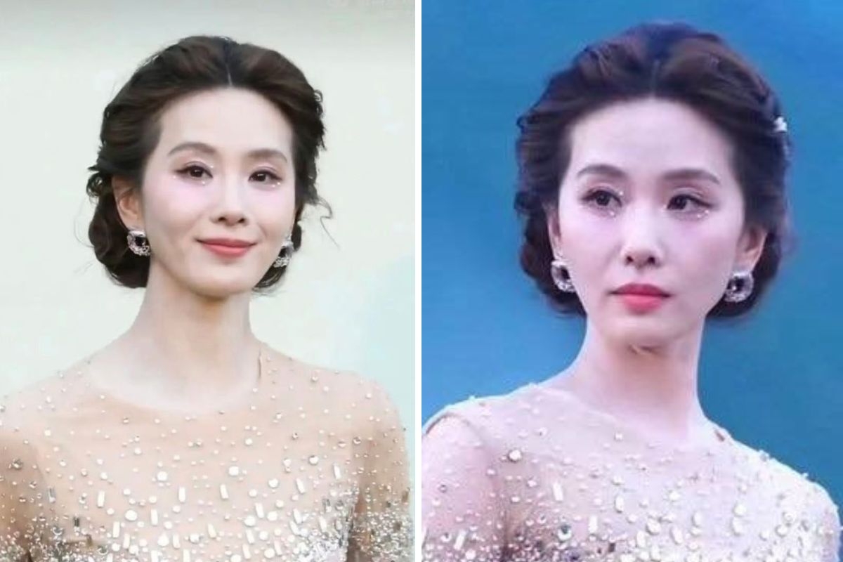 Trạng thái mệt mỏi của Lưu Thi Thi tại sự kiện Vogue China. Ảnh: cắt từ video