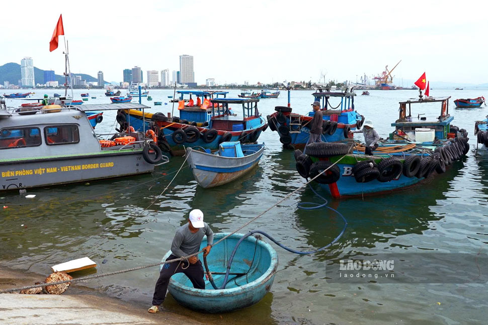 Những chuyến tàu chở nước ngọt ra Hải Minh. Ảnh: Hoài Phương