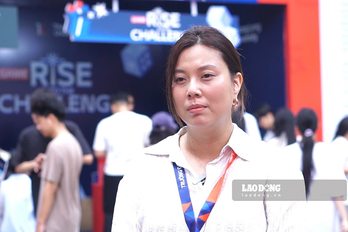 ThS Trương Ngọc Bảo Châu - Quản lý Phát triển đối tác và Dự án, Phòng Hợp tác quốc tế, Trường Đại học Thăng Long. Ảnh: Văn Cương