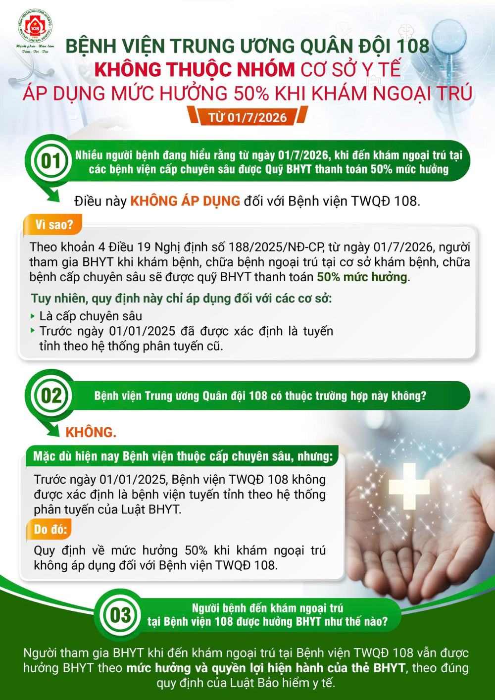 Không phải tới cơ sở y tế nào khám trái tuyến từ 1.7 cũng được hưởng 50% BHYT. Ảnh: BVCC