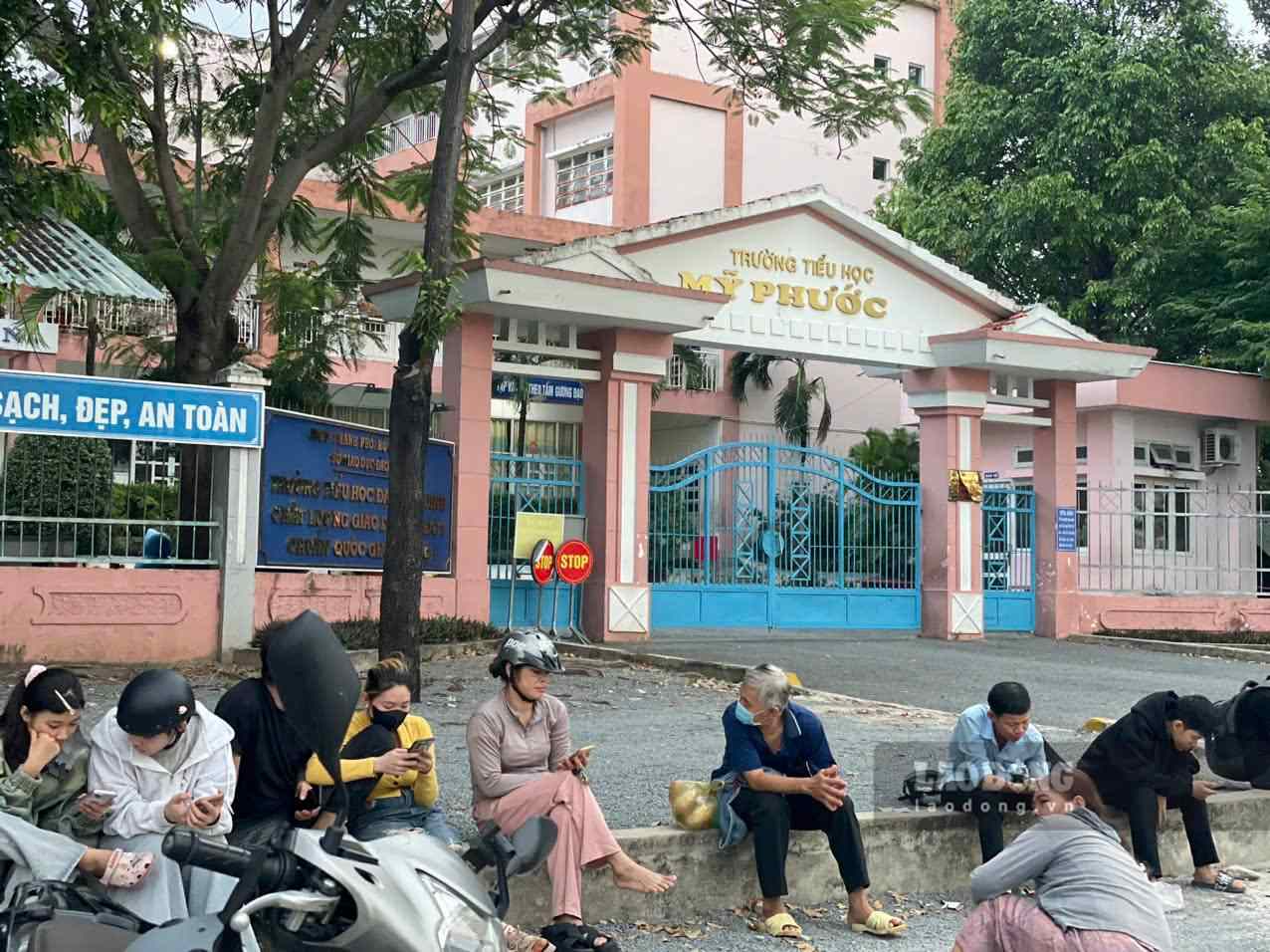 Trường Tiểu học Mỹ Phước đã quá tải học sinh. Ảnh: Đình Trọng