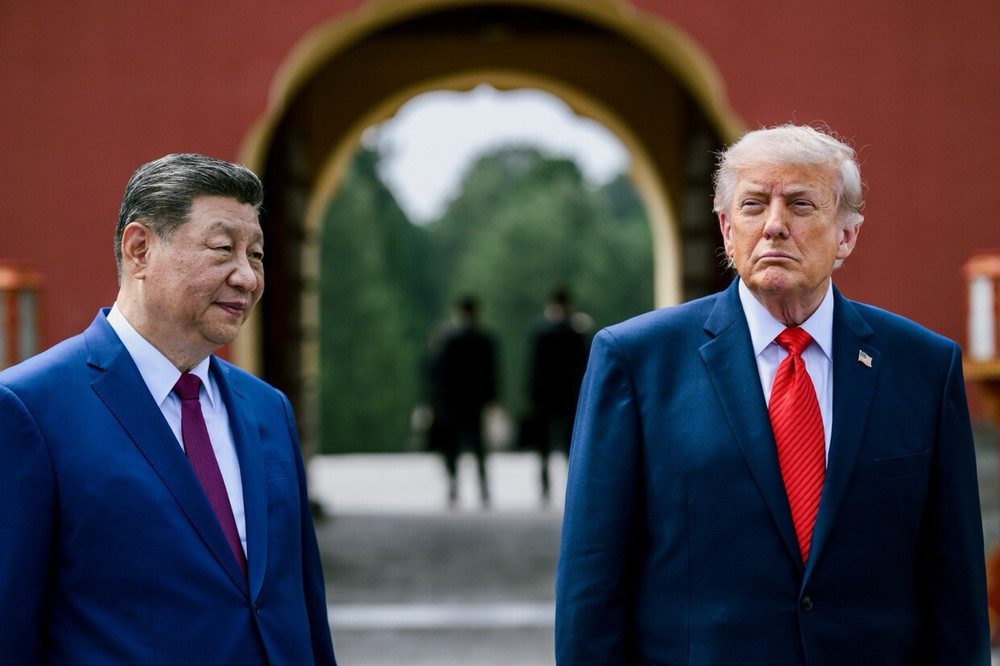 Chủ tịch Trung Quốc Tập Cận Bình và Tổng thống Mỹ Donald Trump. Ảnh: Truth Social/realDonaldTrump cae020d48cf2e201.jpg