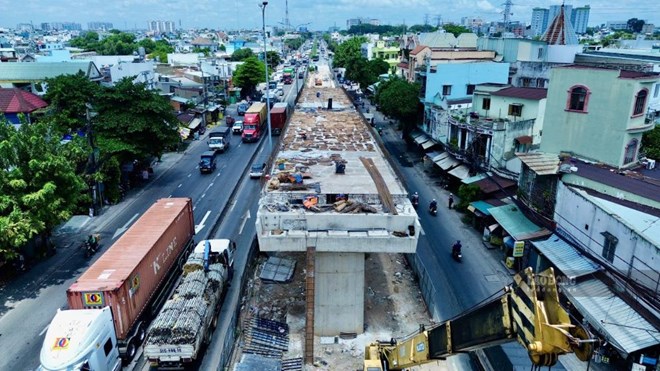 Tiến độ cầu vượt 4 làn xe gỡ điểm nghẽn cửa ngõ Tây Bắc TPHCM