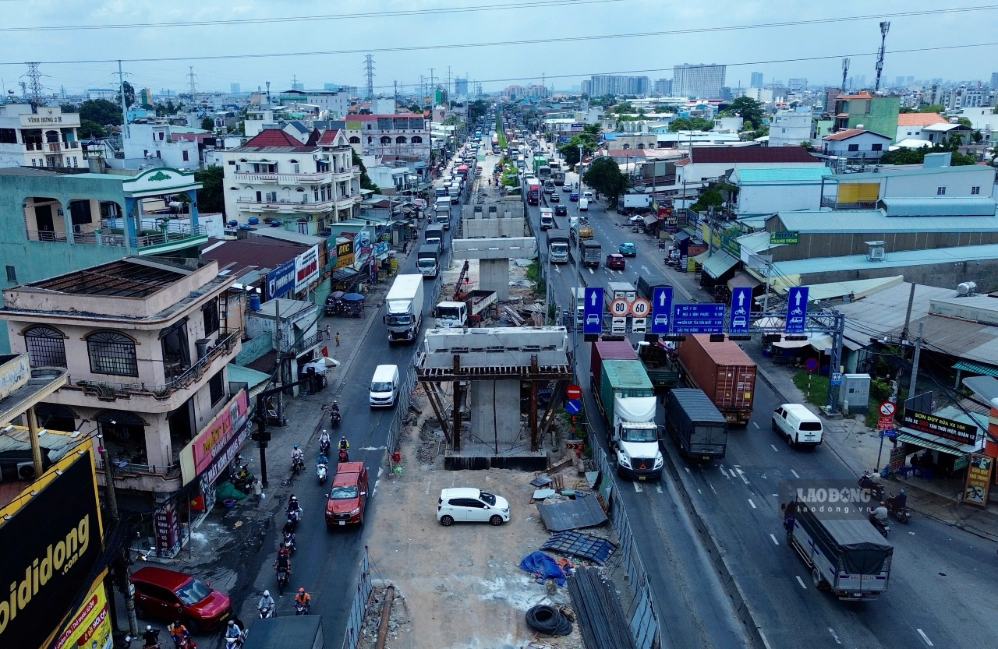 Nhánh N1 đã hoàn thành 40%.  Ảnh: Minh Quân