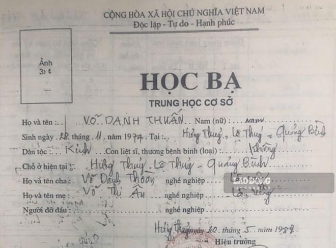 Học bạ ghi địa danh bất thường, Sở GDĐT Quảng Trị đề nghị công an xác minh