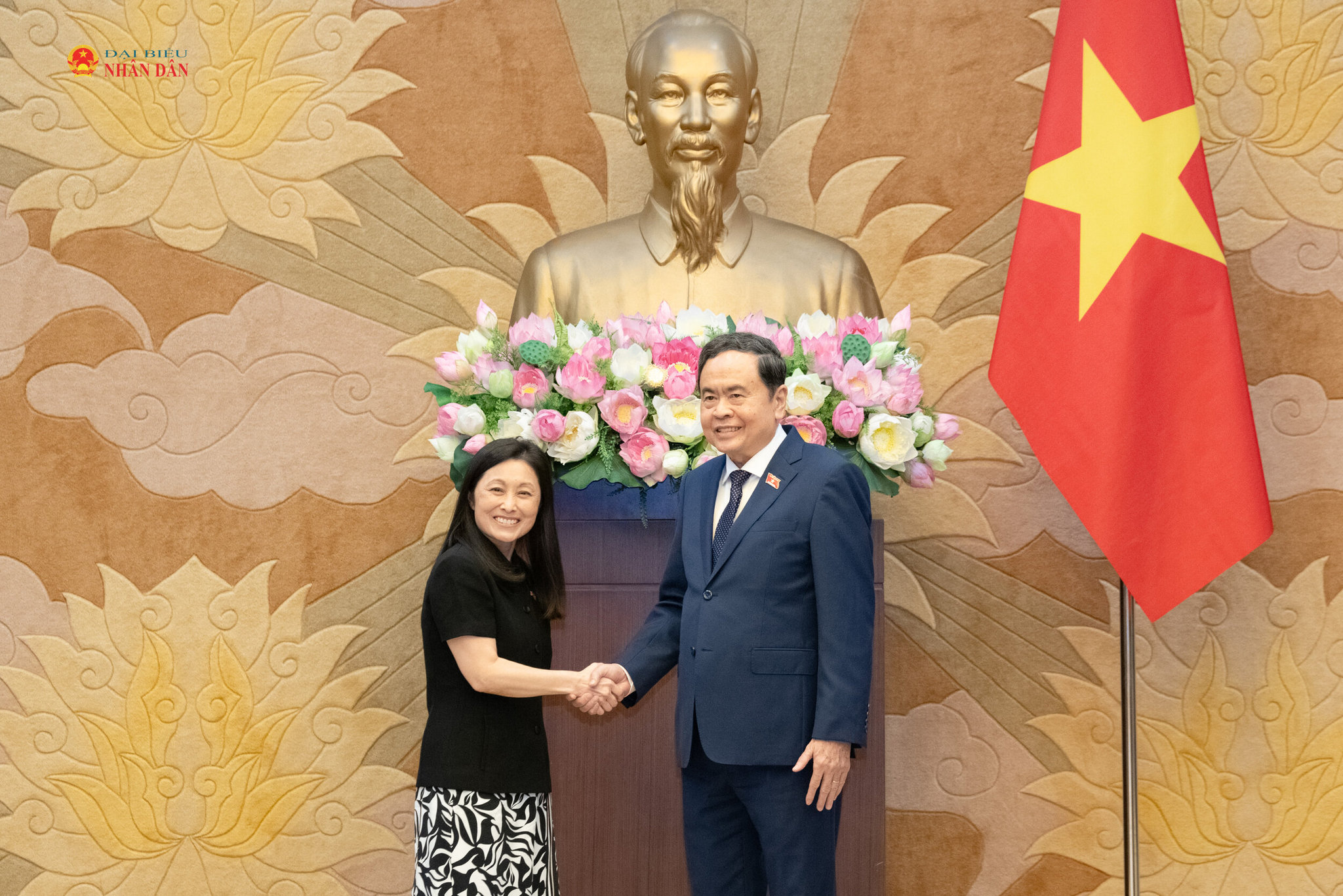 Chủ tịch Quốc hội Trần Thanh Mẫn tiếp Đại sứ Hoa Kỳ tại Việt Nam Jennifer Wicks.