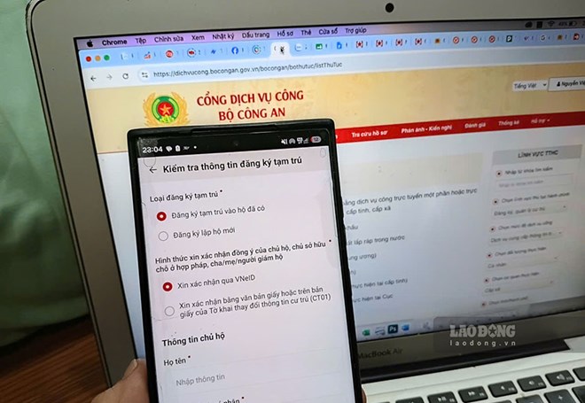 Cách khai báo lưu trú trên VNeID cho người thân ở lại qua đêm
