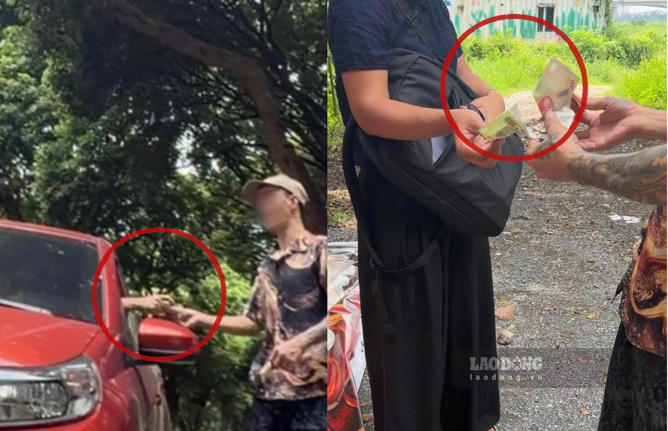Không hóa đơn, không chứng từ, khách vào cửa phải trả mức phí tính theo lượt người. Ảnh: Phóng viên