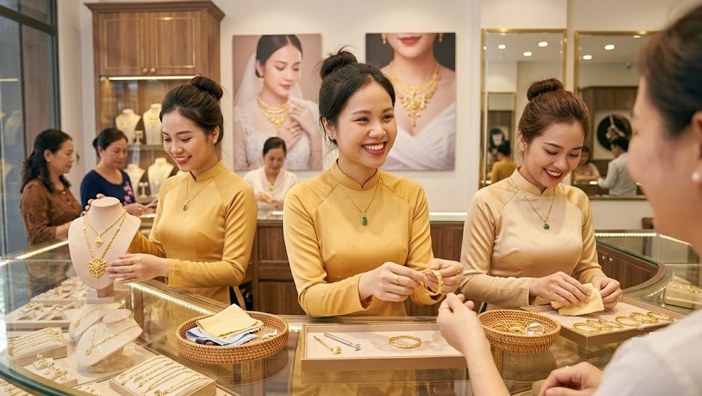 Giá vàng hôm nay 15.9: SJC giảm còn 145,6 triệu, vàng thế giới lao dốc - ảnh 1