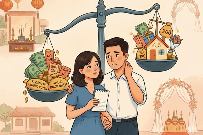Sau khi kết hôn, cô dâu trẻ băn khoăn vì sự khác biệt giữa hai bên gia đình