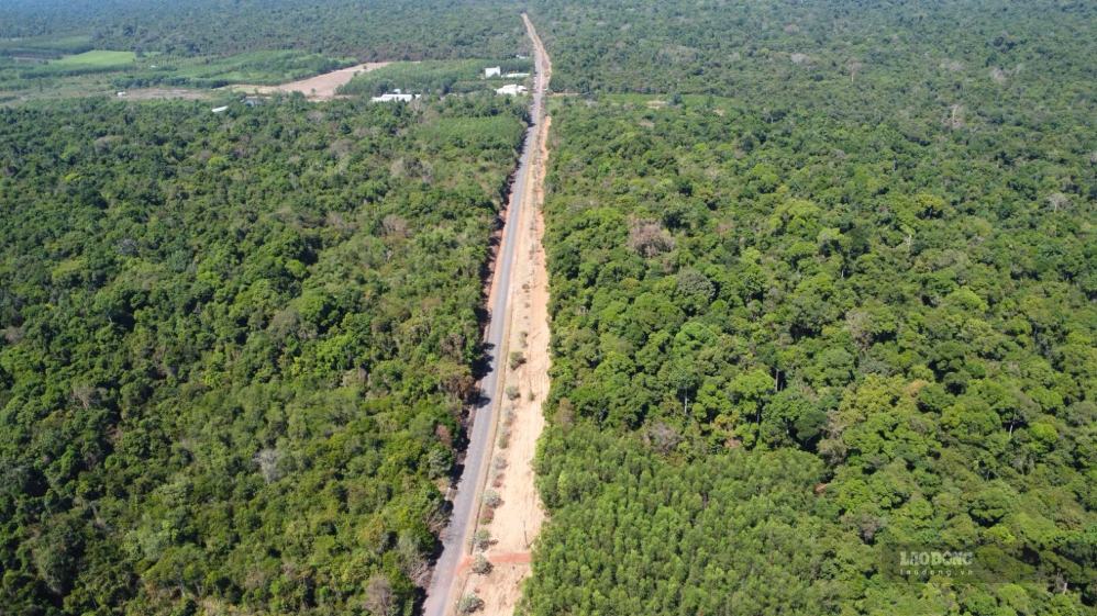 Dự án có chiều dài hơn 30km, quy mô 8 làn xe đi qua phường Trị An và xã Tân An của TP Đồng Nai. Ảnh: HAC