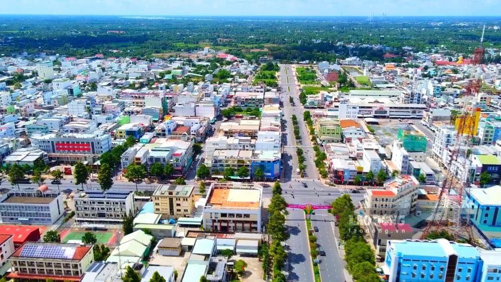 Đồng Tháp tiếp tục nắm tình hình hoạt động các trường học có quy mô trên 100 lớp. Trong ảnh: một góc tỉnh Đồng Tháp nhìn từ trên cao - Phong Linh