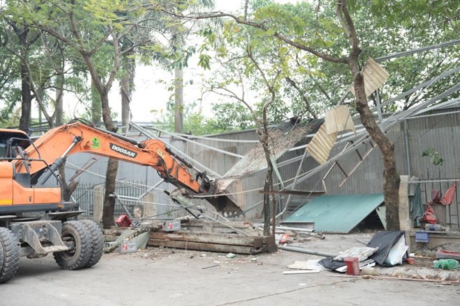 Hà Nội cưỡng chế 5 công trình vi phạm xây dựng, tổng diện tích 978,5m2